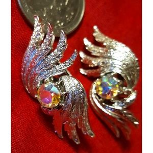 Beautiful Vintage Coro Angel Wings Earrings